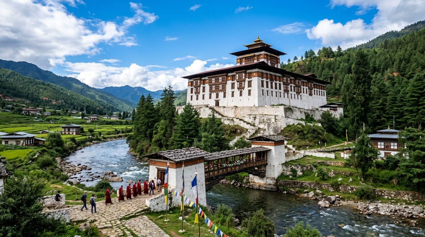 Paro Dzong and Ta Dzong